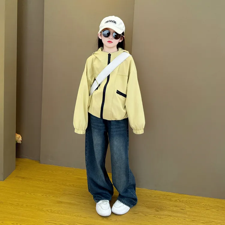 女童2025春秋季新款儿童卫衣外套宝宝超好看韩系穿搭早秋装套装潮
