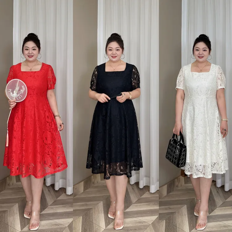 【现货梅姐定制】PDM22031夏季时尚美丽大方大码连衣裙