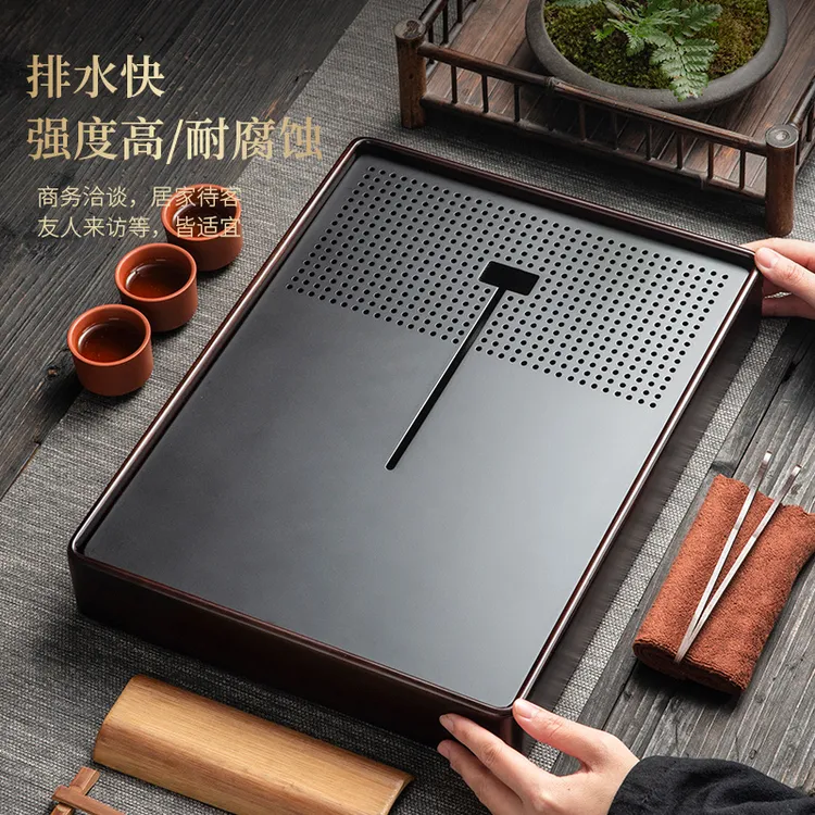 2025新款高档电木实木茶盘家用茶具茶台小型储水式沥水茶托盘茶海