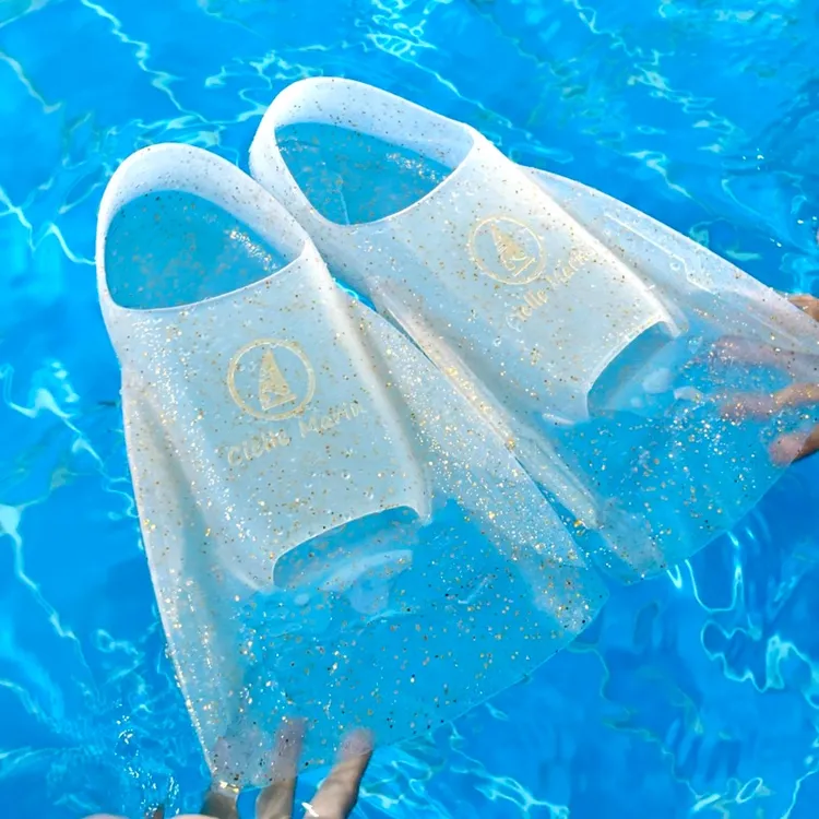 （梦鱼专属）ciellemarin喜马林游泳硅胶脚蹼自由泳训练蛙鞋带闪超隐形脚蹼