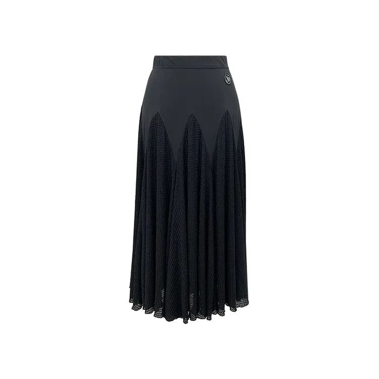 [英舞丹斯]XQ223秋冬新款国标舞大摆裙子黑色交谊舞半身裙时尚