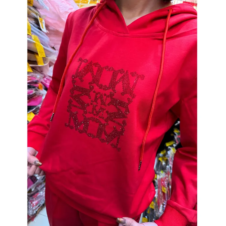 春秋连帽休闲长袖运动套装