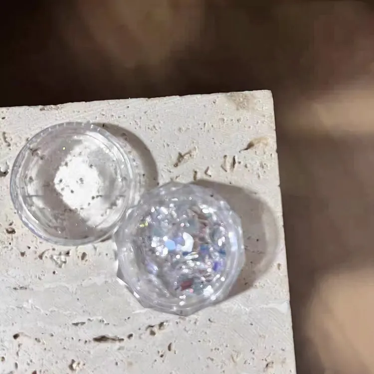 彩色梦幻超闪欧泊粉白色美甲素材ins超薄偏光灵动亮眼