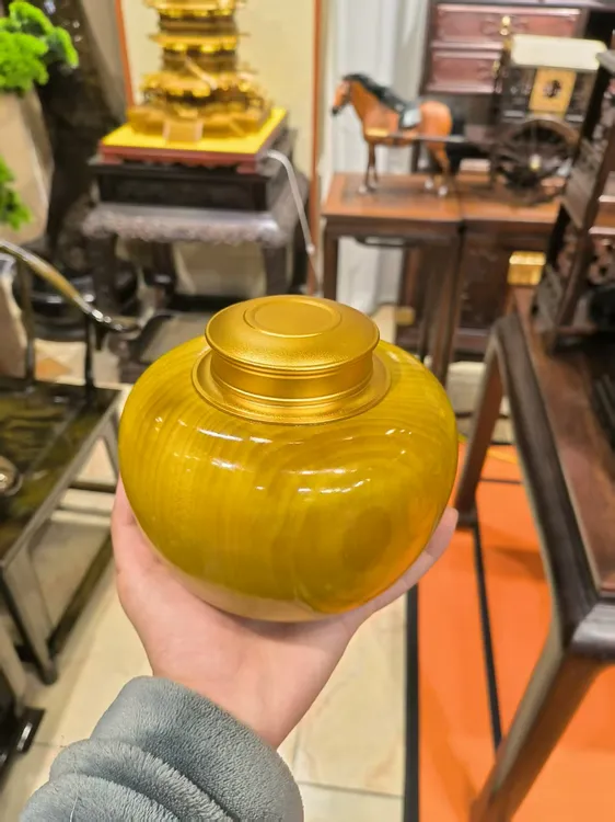 金丝楠木茶叶罐红木精品妇女节礼物