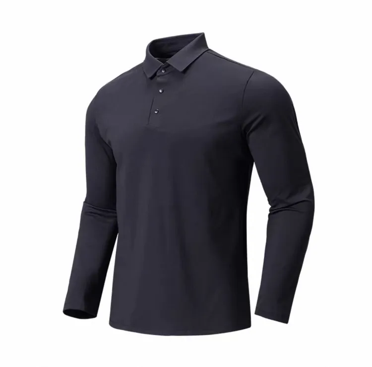 秋季新款polo款长袖时尚百搭户外运动休闲商务长袖1008