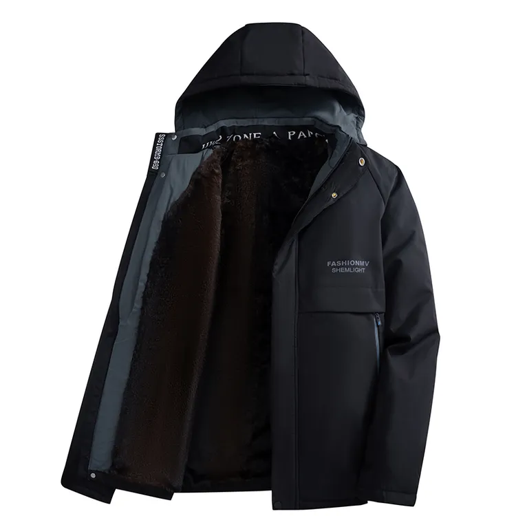 连帽冬季保暖短款派克服仿免绒内胆棉服晋老五昨天营业额破百万吗