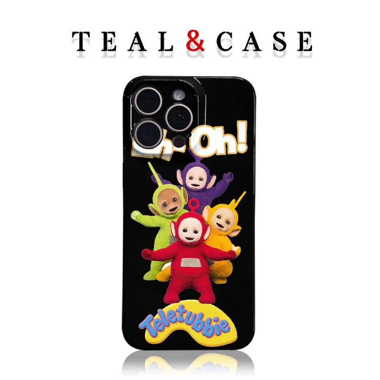 黑底天线宝宝适用iphone16promax壳苹果15plus个性创意14冬季氛围