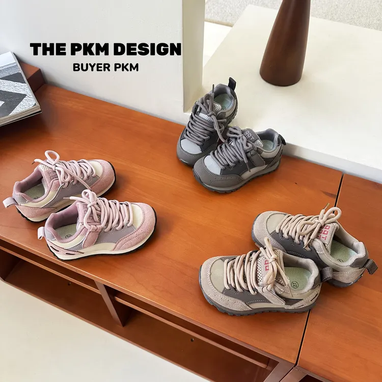 【小胖丁】（机能鞋垫）秋季新款儿童复古阿甘鞋软底防滑德训鞋