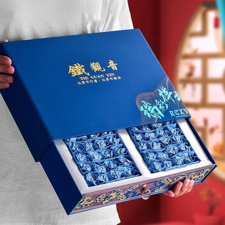 年货礼品高山安溪兰花香铁观音礼盒装简单装