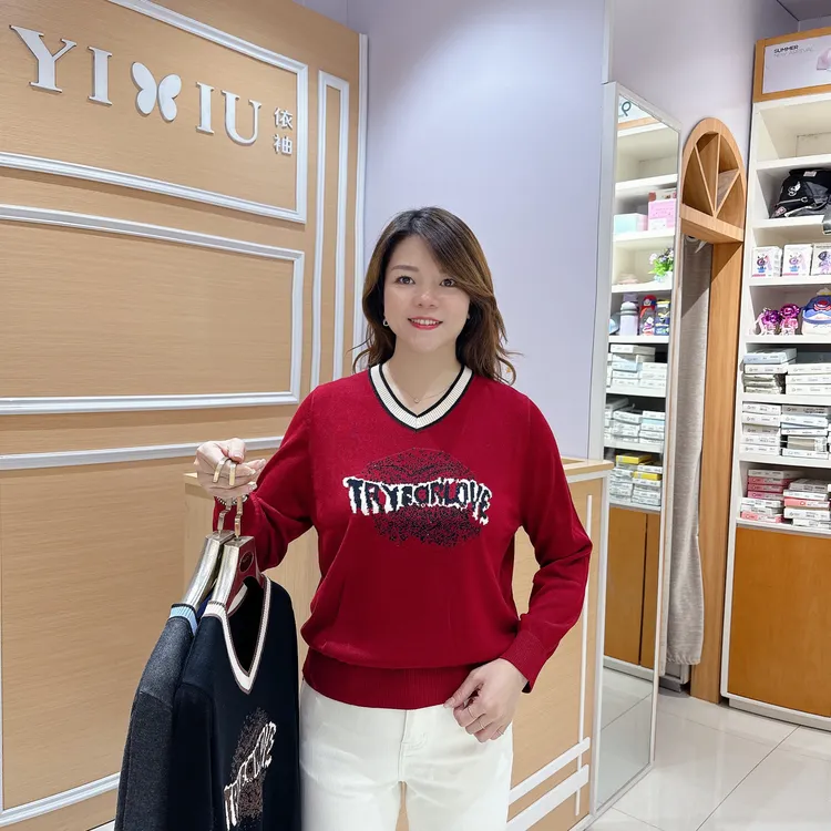 高档天丝上衣6-829女士秋季气质长袖上衣/长度57