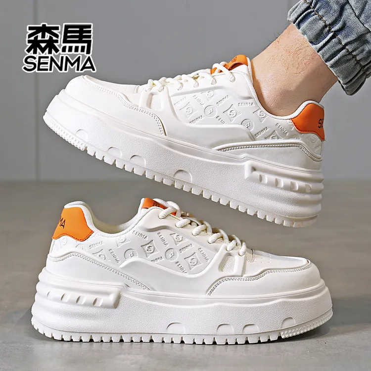 森马欧洲站秋冬新款潮牌百搭休闲板鞋男士青少年痞帅面包鞋男鞋商品图