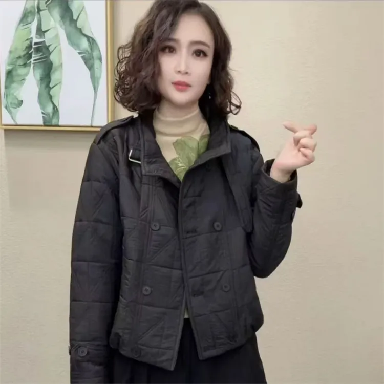 2025秋冬新款网红韩版时尚洋气显瘦百搭短款棉服外套#969453