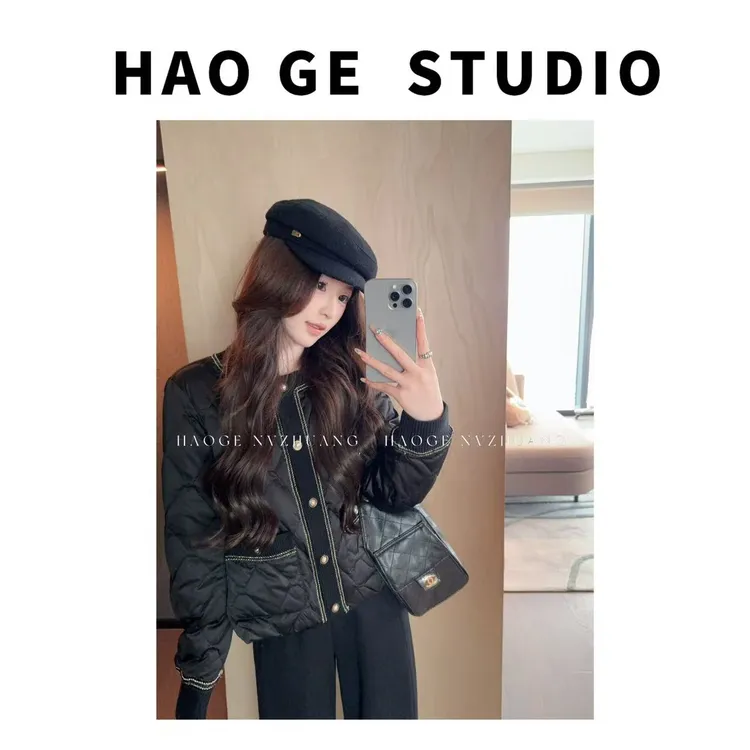 浩哥严选●千金小奶包HGQ5YRF4171A羽绒服预短款时尚百搭休闲冬季