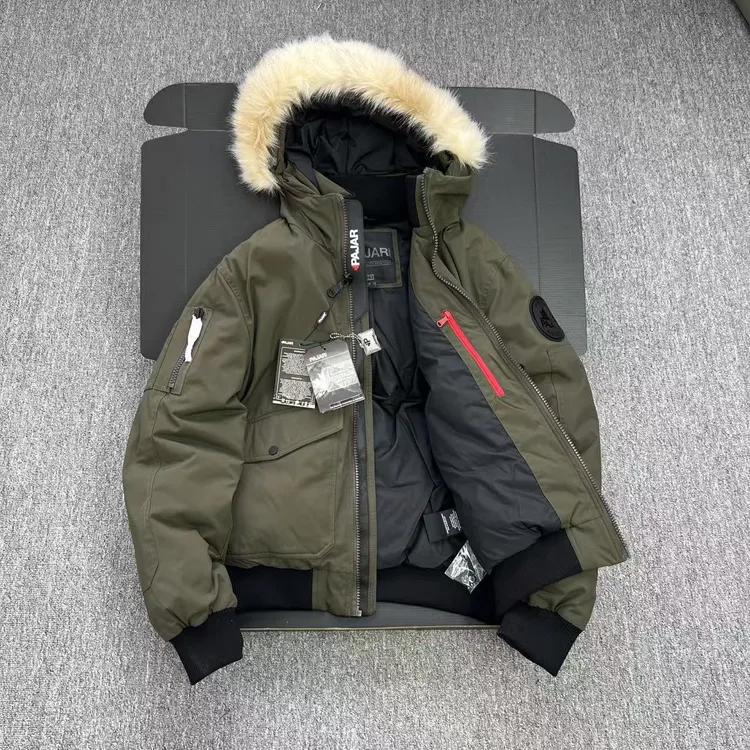 加单 千元牛货 抗寒-20°男士连帽加厚保暖短款羽绒服