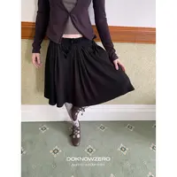 DKZ橡筋不规则收褶裙