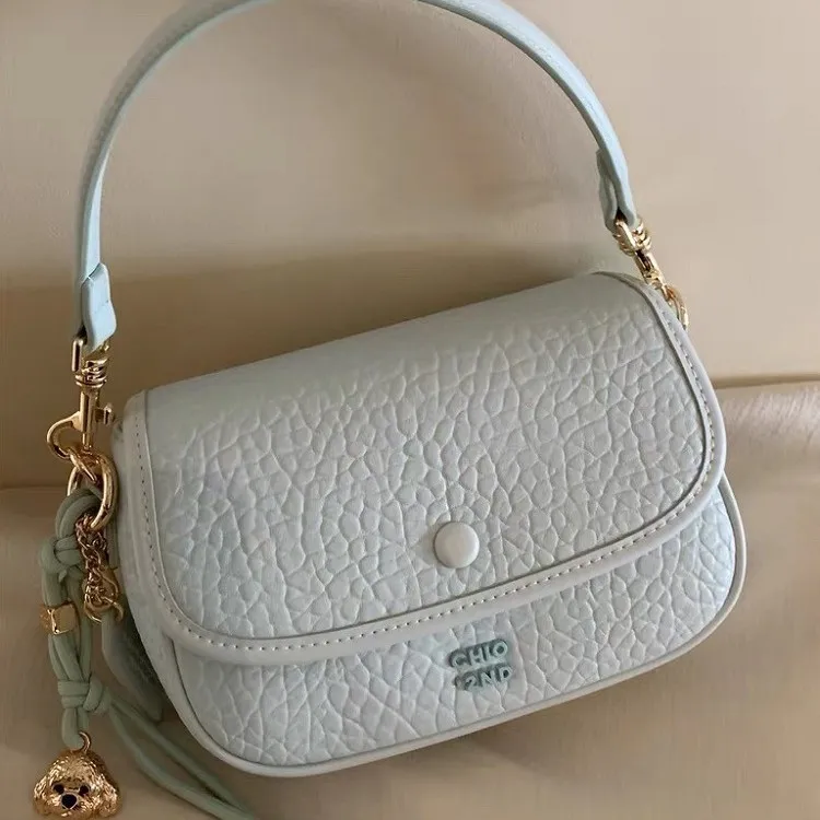 南风Chio2nd 海盐奶霜小方包包女2025超火荔枝纹手提包单肩斜挎包