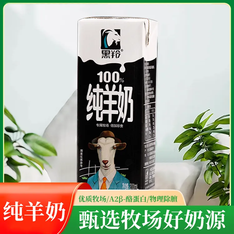 黑羚经典纯羊奶小分子易吸收酪蛋白高品质高温灭菌生羊乳早餐搭档