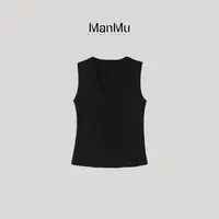 满目ManMu 【张琪专属】高级定制秋季时尚百搭四色背心350415