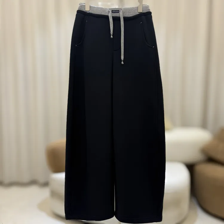 zaw大码女装运动卫裤女秋冬加绒加厚胖mm显瘦款休闲卫裤/25502