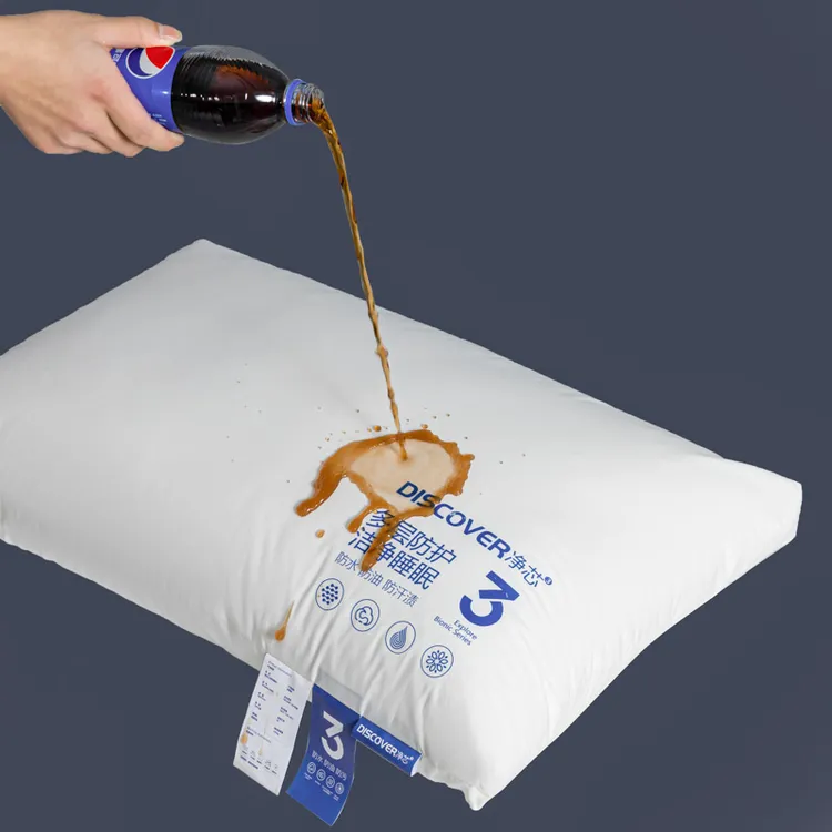 A类全棉星级酒店枕家用防水防油防污渍学生软枕枕头宿舍三防枕头