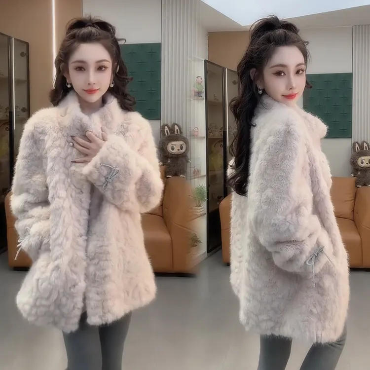 2025秋冬新款时尚显瘦气质网红高档洋气女高级百搭宽松大码外套潮