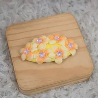 饰阿梁4431 紫黄丝绒掰掰夹高级感秋冬成人头饰女孩汉服发饰日常