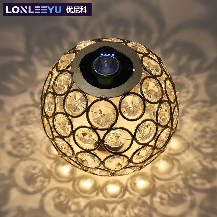 供应户外露营灯笼帐篷LED水晶灯野营光影灯罩配件氛围