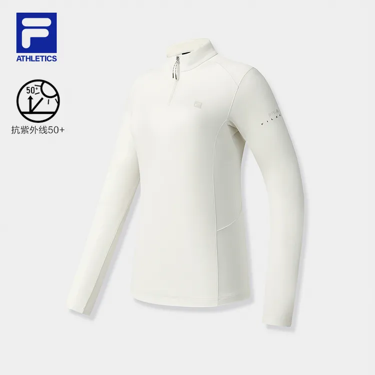 【抓绒保暖】FILA/斐乐女秋冬运动套头衫休闲立领长袖衫A11W541206F
