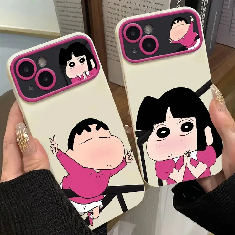 奥菲顿情侣小新小爱适用苹果17新视窗16手机壳华为vivo小米15oppo