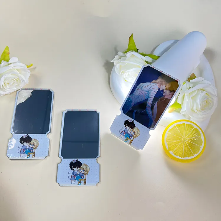 人鱼陷落透镜便携式镜子兰波白楚年周边亚克力票根镜中画