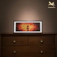 铜师傅《哪吒之魔童闹海》正版授权 火莲六臂哪吒 铜雕画（桌面版）