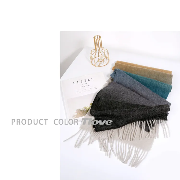 5123+TLOVE 新款秋冬羊毛渐变百搭围巾