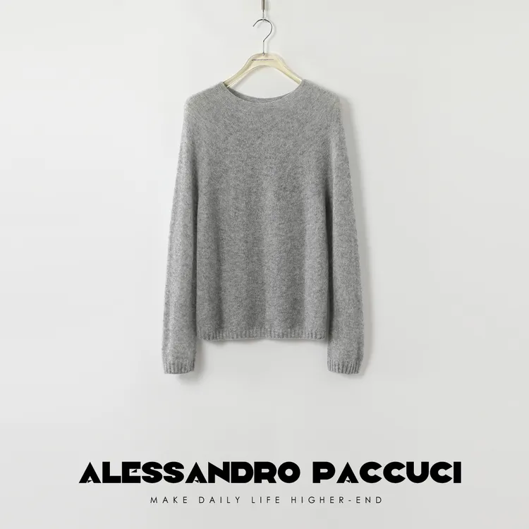 AP洛哥21081 S/44229ST【云层】山羊绒＆桑蚕丝无缝毛衫24秋冬