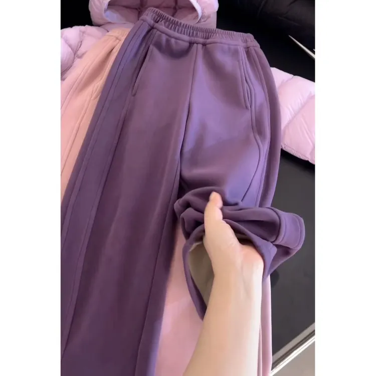 【秋冬上新】女童秋冬季休闲百搭石墨烯保暖抖抖糯米裤D