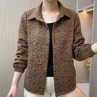 中年2025妈妈宽松新款时尚中老年女装休闲外套洋气春秋上衣外套女