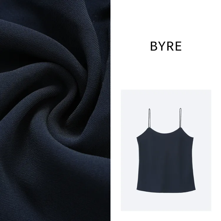 BY296 藏蓝色细肩带背心【冷水手洗】