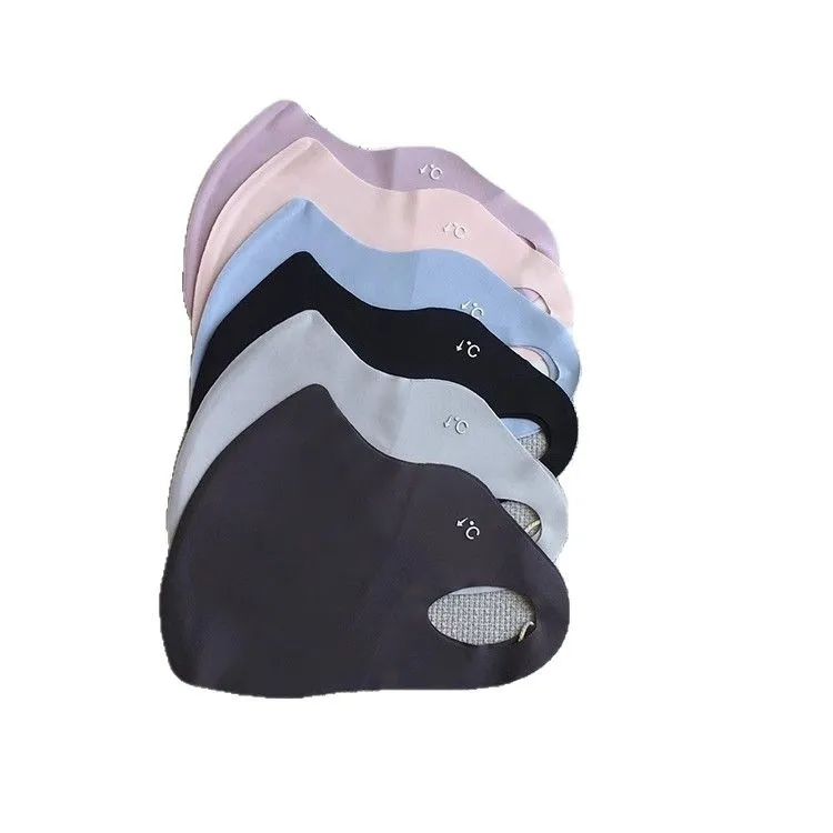 无痕一片式防晒口罩男女冰丝黑色3d立体可水洗防尘透气护眼角面罩