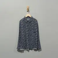 【且听风吟】0116376文艺棉翻领印花百搭休闲衬衫    衣长68胸围130