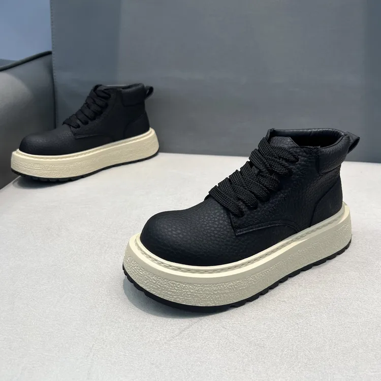 欧洲站设计师小众男士厚底舒适休闲鞋轻奢网红爆款潮男鞋OK8-1091