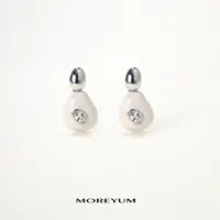 muyang/慕阳 铜合金锆石耳饰 气质时尚韩版ins暮雪耳环