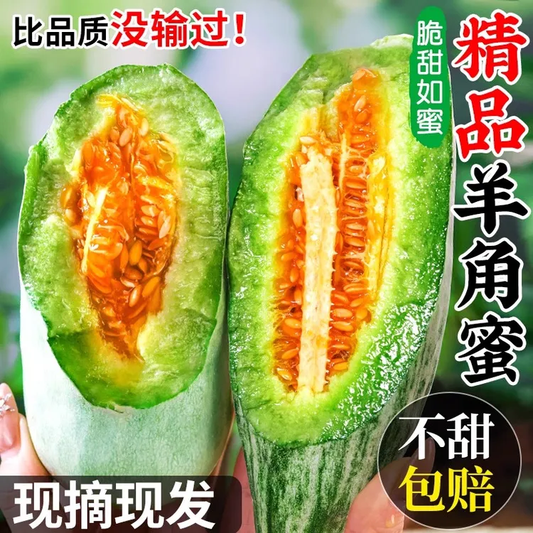 山东羊角蜜瓜新鲜水果羊角蜜甜瓜整箱当季羊角瓜10香瓜潍坊特产斤