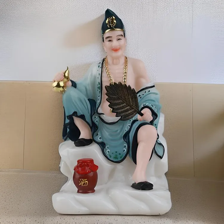 降龙罗汉神像居家供奉菩萨像工艺品玄关家用雕塑