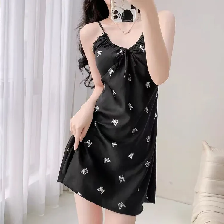 硬糖【钓系万人迷】钢托聚拢显大蕾丝木耳边吊带背心显瘦法式紧身