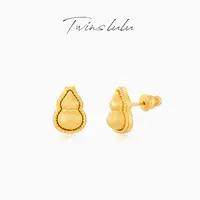 TWINS LULU 出游秋上新 首饰女款古法工艺新中式葫芦耳环TSL2876