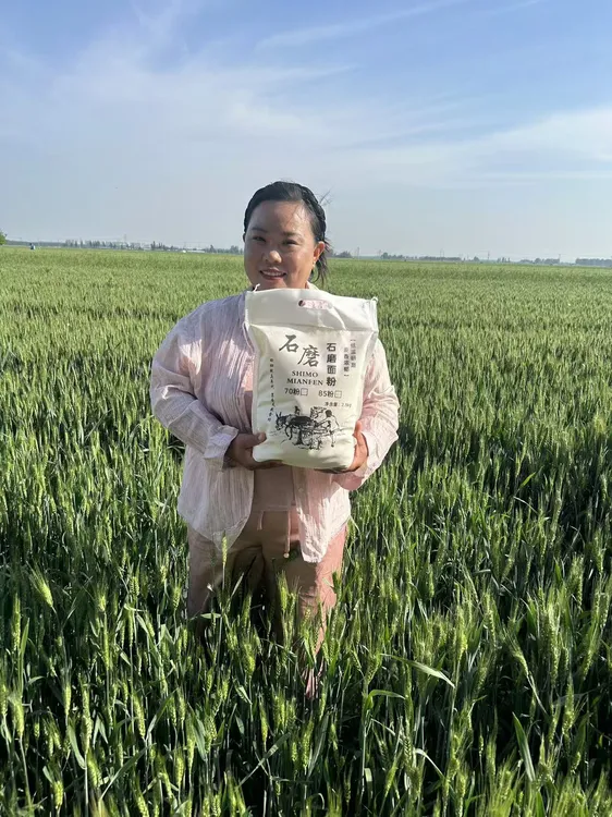 憨妹儿推荐河北小麦25年新鲜石磨面粉70粉5斤装