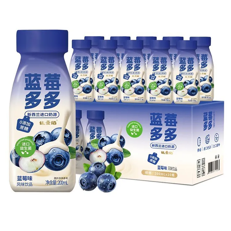 蓝莓多多新西兰进口奶源风味饮品200ml*10瓶AQ