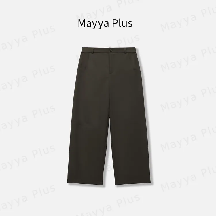 【免烫裤】Mayya Plus麦芽定制流光风松弛感直筒阔腿西装裤32537088