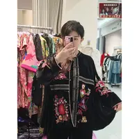 上新价~深圳018新中式国风外套加厚丝绒前后刺绣设计师款上衣