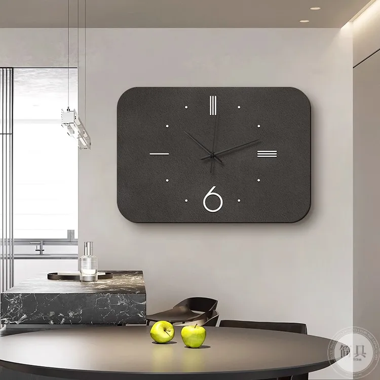 《极简定义》电表箱装饰画高级感带钟表电闸开关盒遮挡挂画砂岩壁画