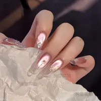 Q153【大事画小花·狗蛋儿】固态胶可照干/纯手工/穿戴甲